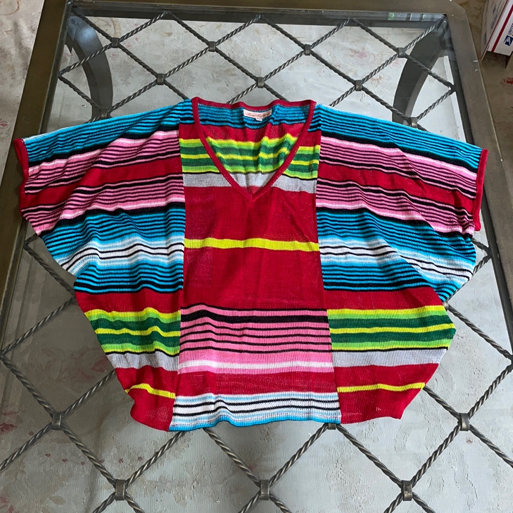 Mara Hoffman Colorful Striped Oversized Sweater